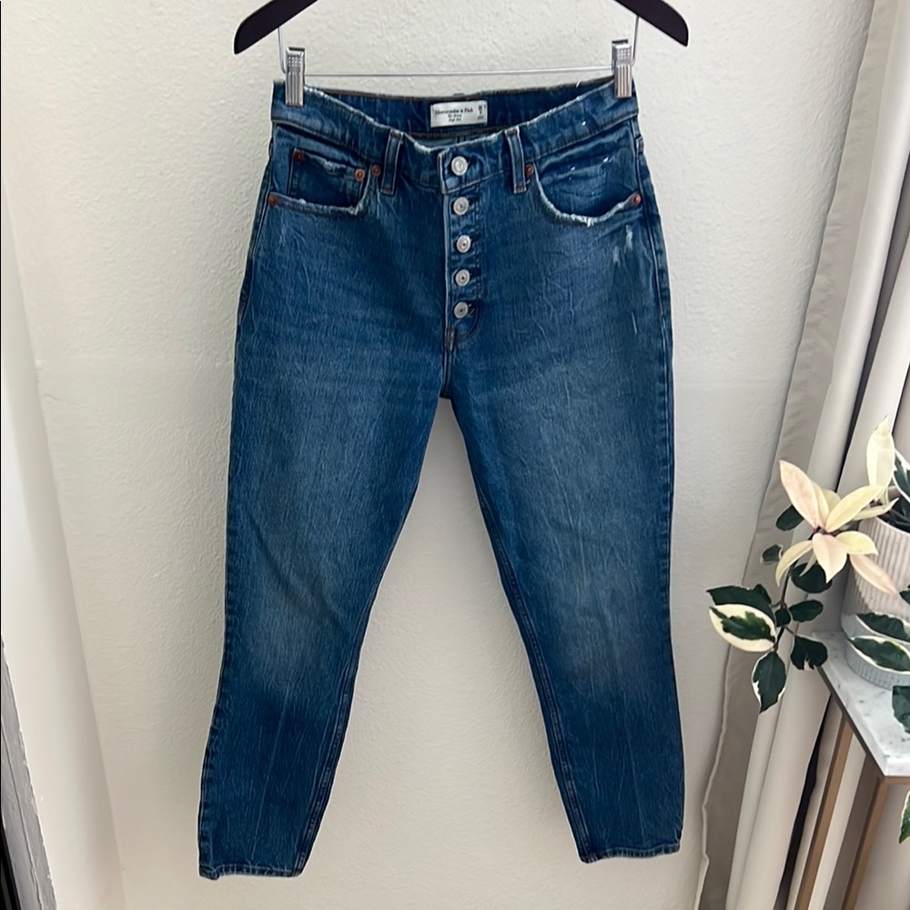 Abercrombie & Fitch High Rise Blue Jeans